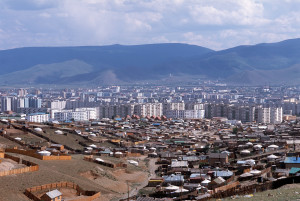 モンゴル国首都ウランバートルの遠景