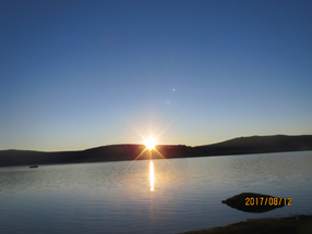 夕方のフブスグル湖